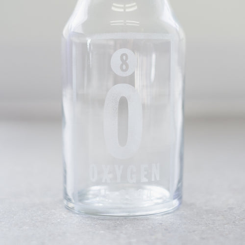 Hand-etched 'Oxygen' Carafe or Wine Decanter